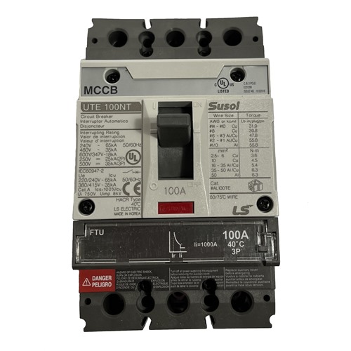 LS 100A 100% 3-Pole Breaker - Davidson Sales Shop